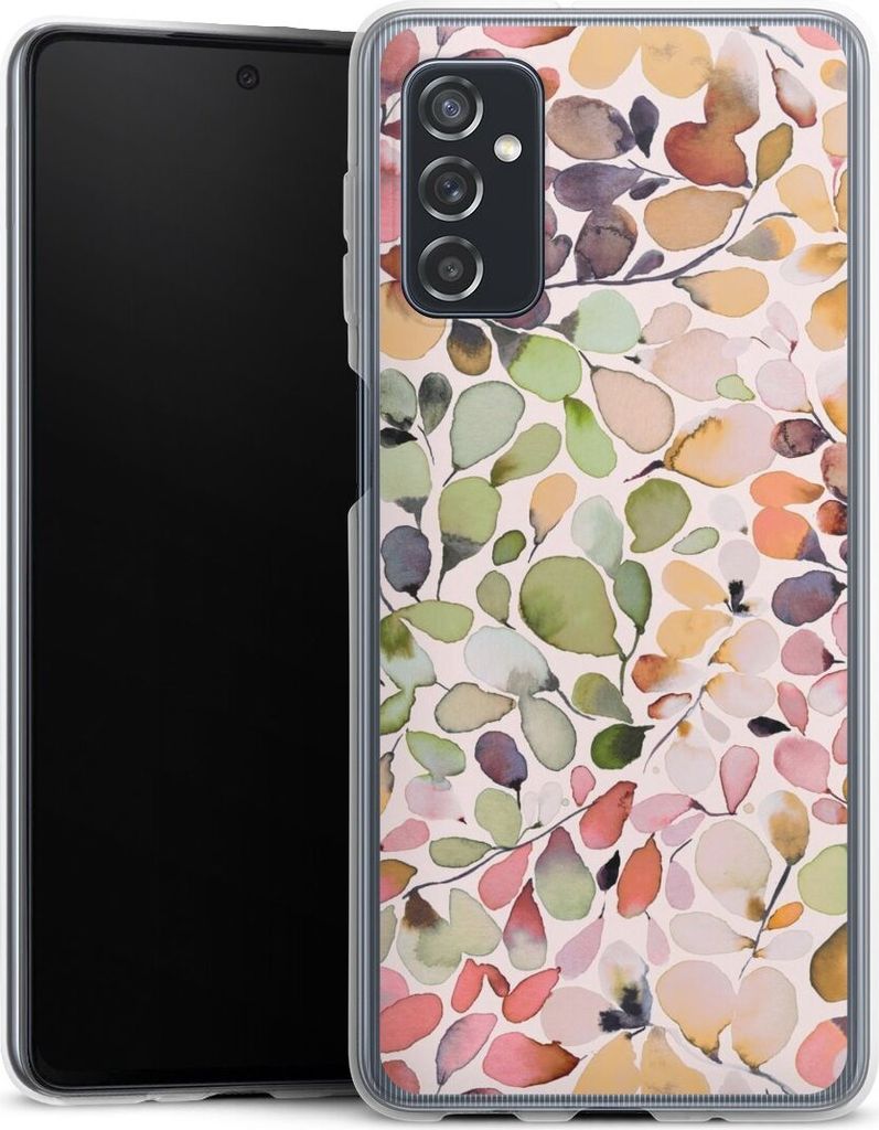 DeinDesign Handyhülle für Samsung Galaxy M52 5G Silikon Hülle Case Smartphone Schutzhülle Muster Pattern Eukalyptus