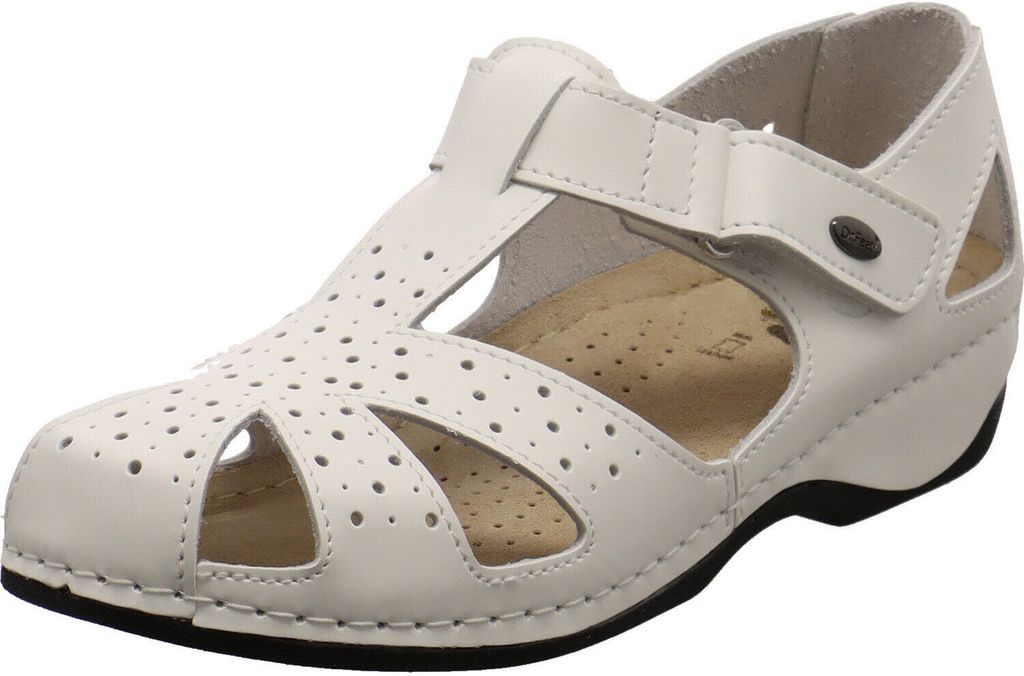 Dr. Feet Damen Sandale weiß
