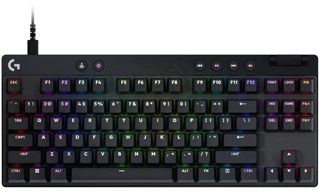 Logitech G PRO X TKL Rapid keyboard Gaming USB QWERTY US International Black
