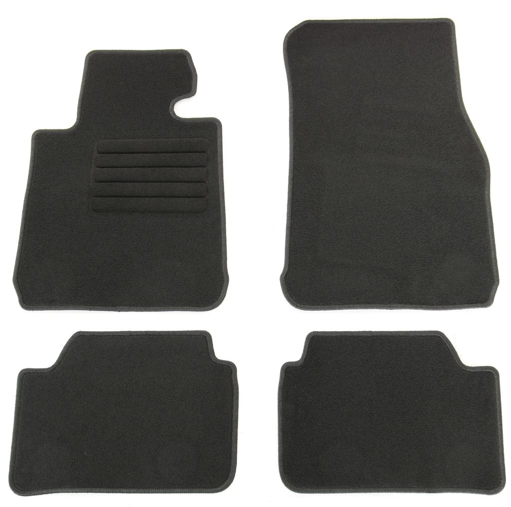 Fußmatten-Set für 1er BMW F20 (5-türer), 09/2011-08/2019, 4-teilig, Schwarz