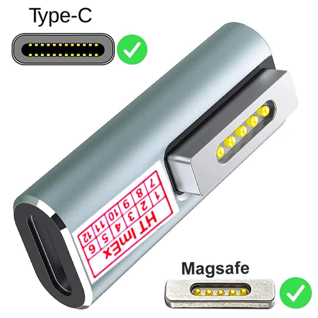 Magsafe 2 Stecker-Konverter USB C Adapter PD Schnell ladung kompatibel mit MacBook Air/Pro