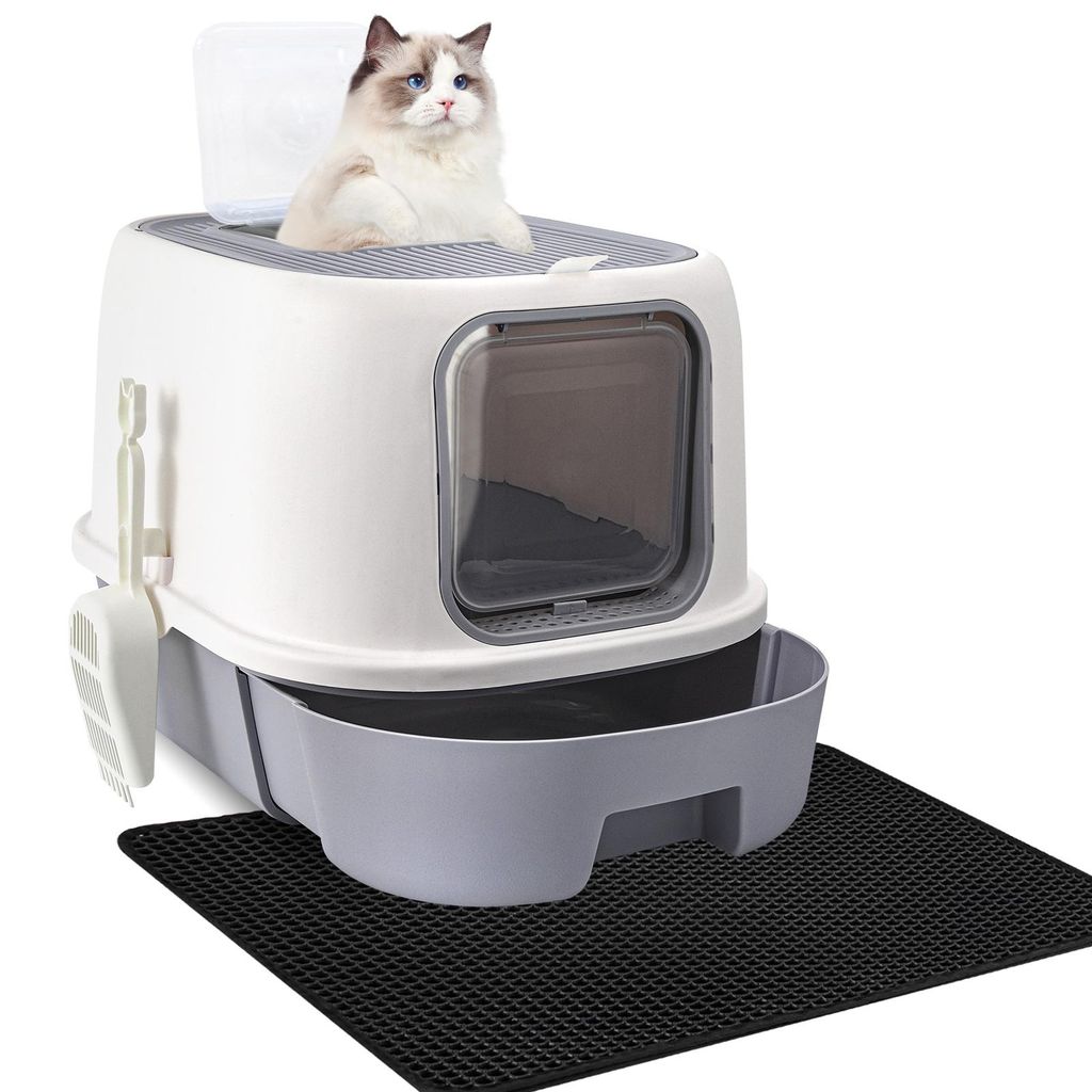 Katzenklo Katzen, Anti-Geruch Doppeltürige Katzentoilette Produktbild 