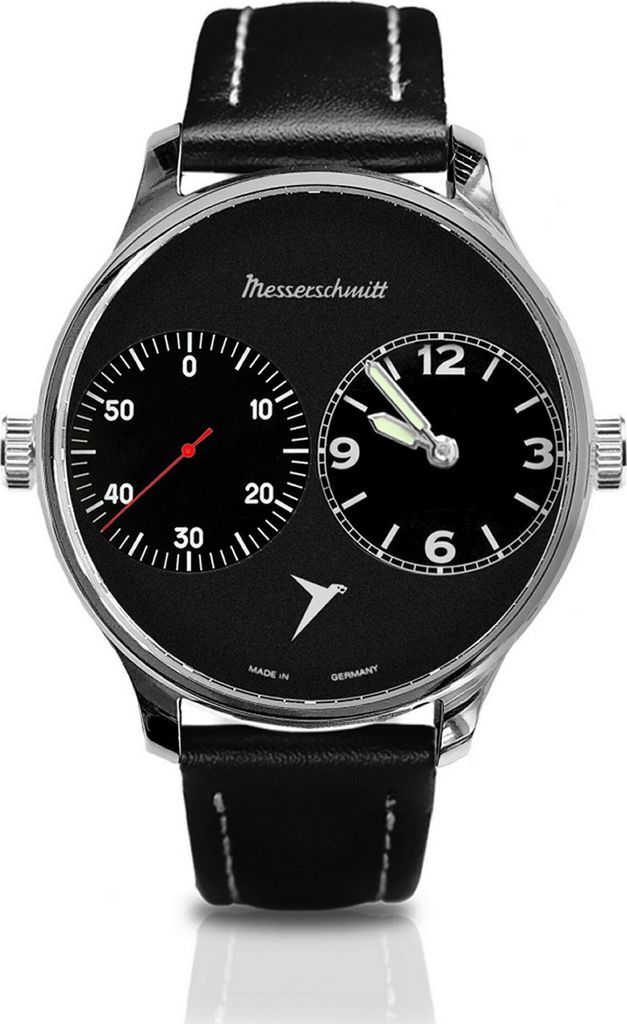 Aristo Herren Messerschmitt Uhr Fliegeruhr Two-Timer Produktbild 