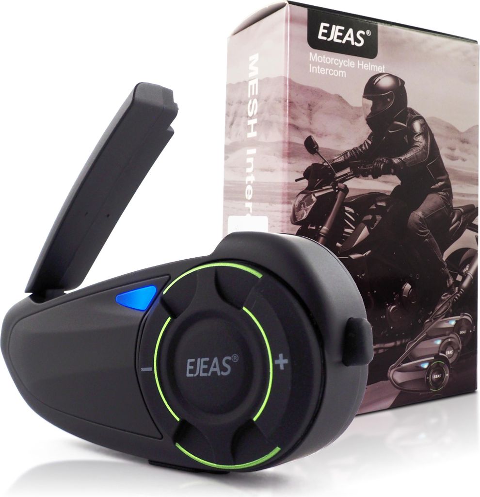 EJEAS Q8 USB-C Bluetooth interkom pro motocykly FM rádio Obrázek produktu 