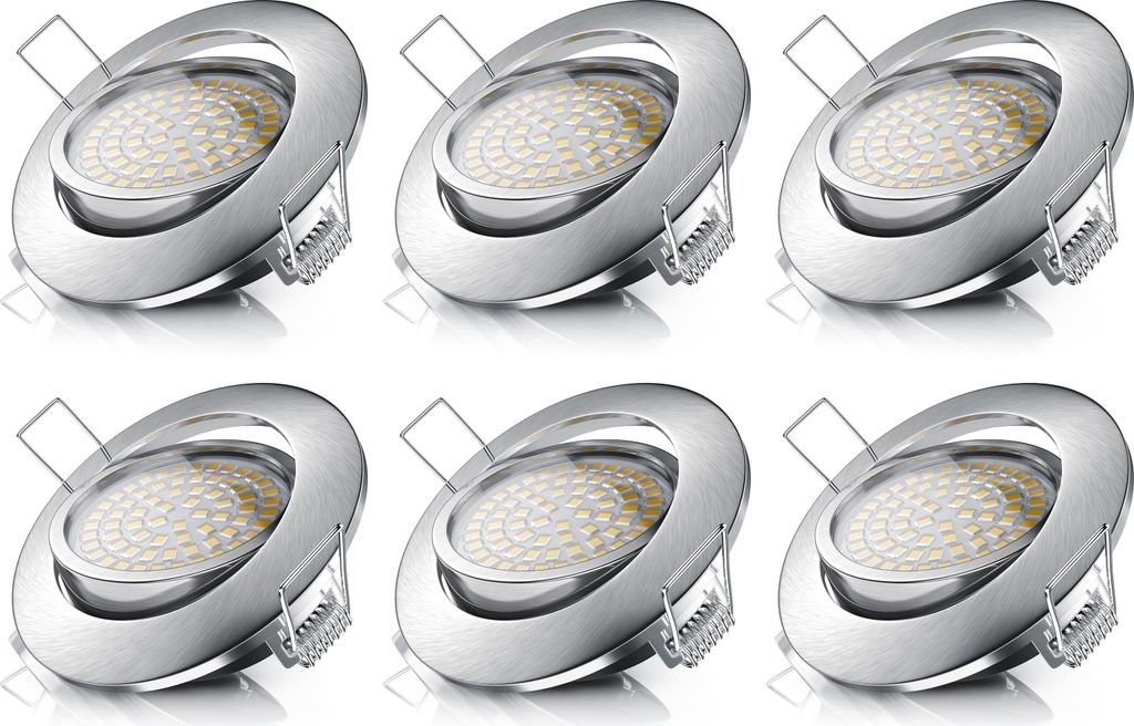 Brandson 6x LED Einbaustrahler Set, Einbauleuchte, Produktbild 