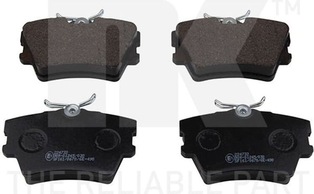 NK Bremsbeläge Satz Hinten Bremsklötze für VW Transporter IV Bus (70B, 70C, 7DB, 7DK, 70J, 70K, 7DC, 7DJ) 224732