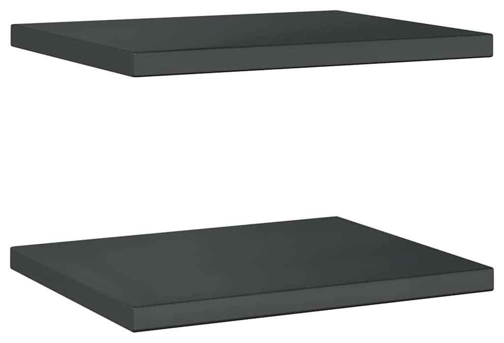 vidaXL Étagères murales 2 pcs. 50x40 cm noir acier Image du produit 