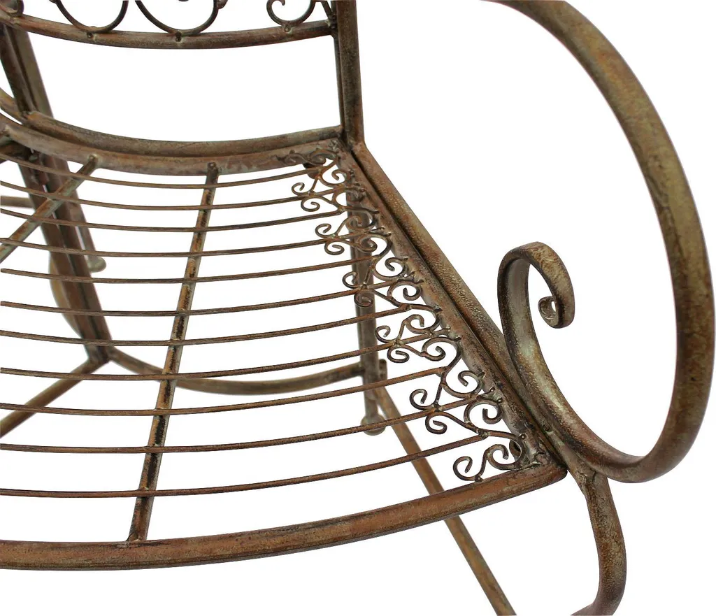 Banc de Jardin pour Arbre 135 cm Marron - Créez un Coin d'Ombre Relaxant - 6