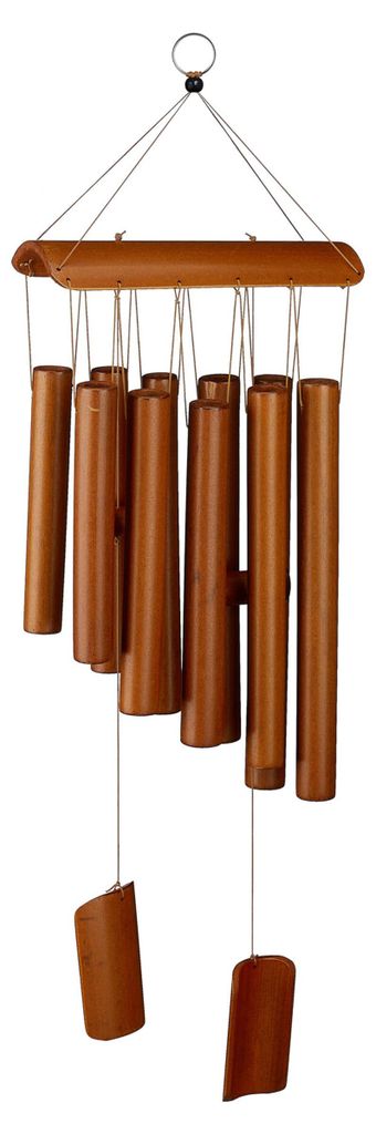 Relaxdays 10041375, Carillon, brun, bois, 185 mm, 65 mm, Image du produit 