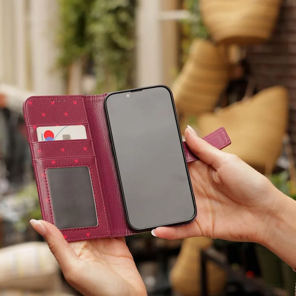 Custodia iPhone 17 imoshion Crush Check Coral Dust - Protezione Design - 6