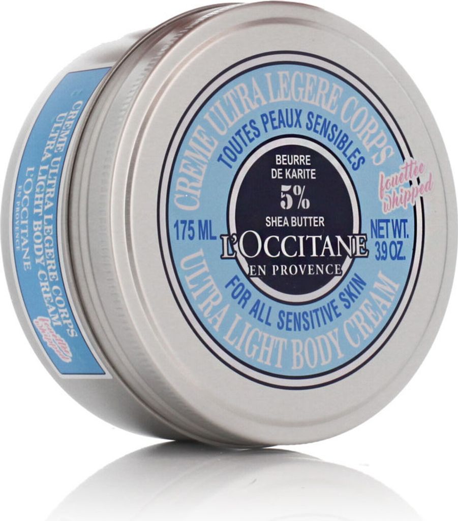 L'Occitane Shea Butter Ultra Light, Creme, Unisex, Feuchtigkeitsspendend, Nährend, Weichmachend, Empflindliche Haut, Jeder Hauttyp, 175 ml, Sheabu...