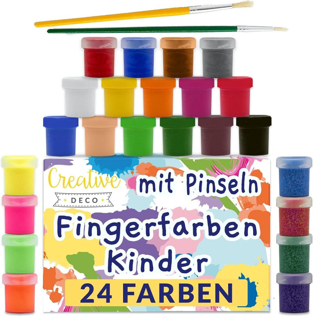 Creative Deco Kinder-Farbe Fingerfarbe Bastel-Farbe Produktbild 