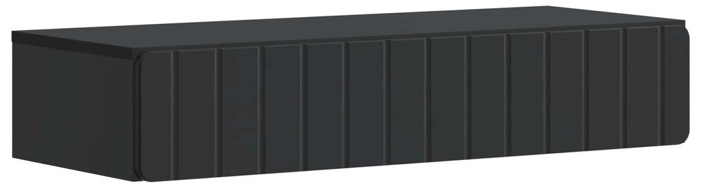 Wandmontierter Beistelltisch Schwarz 87,5 x 34,5 x 17 cm