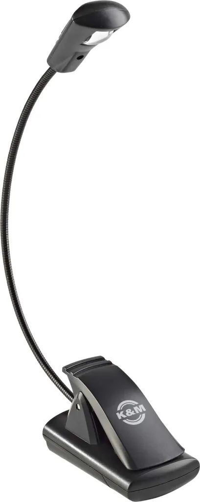 König & Meyer 12241 LED FlexLight | Lampada Leggio Nera 800 Lux