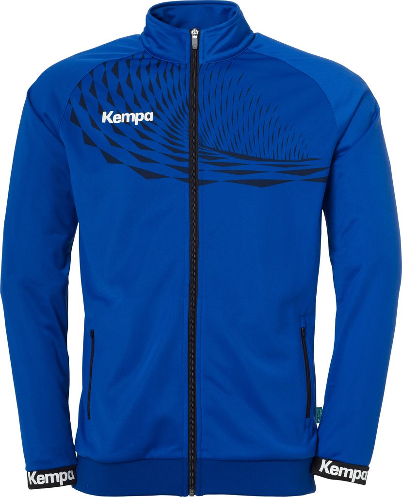 Kempa Wave 26 Poly Jacket Herren Jungen Sport Fußball Trainingsjacke Sweatshirt Jacke Sweatjacke - elastisches Trainings-Sweatshirt mit Reißversc...