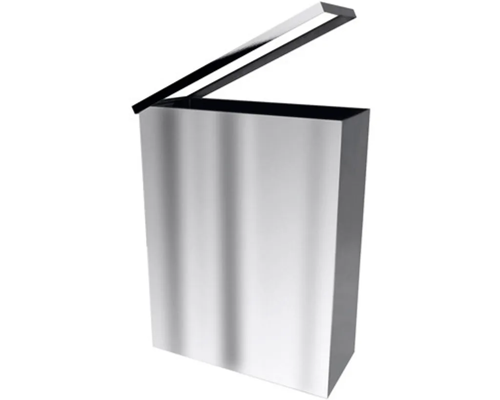 Corbeille 25L carrée robuste pour broyage intensif et tri de bureau