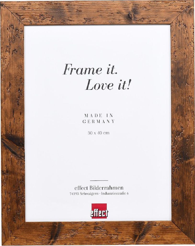 Effect Holzrahmen 2400 braun 10x15 cm Normalglas