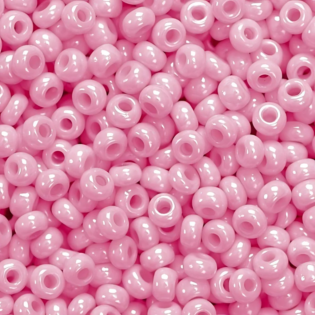 Rocailles de Bohème rose pâle 2,5 mm : fini les perles irrégulières