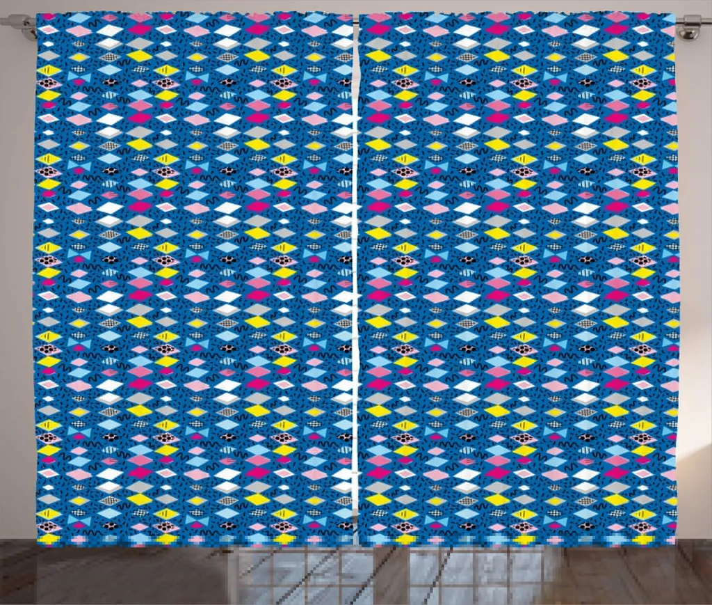 Rideau Anti-Regards 280x225 cm pour Grande Fenêtre Bleu Cobalt