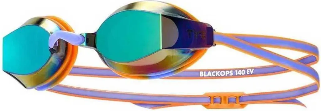 TYR Lunettes natation Junior Mirror Violette : Vision 140° et Anti-buée