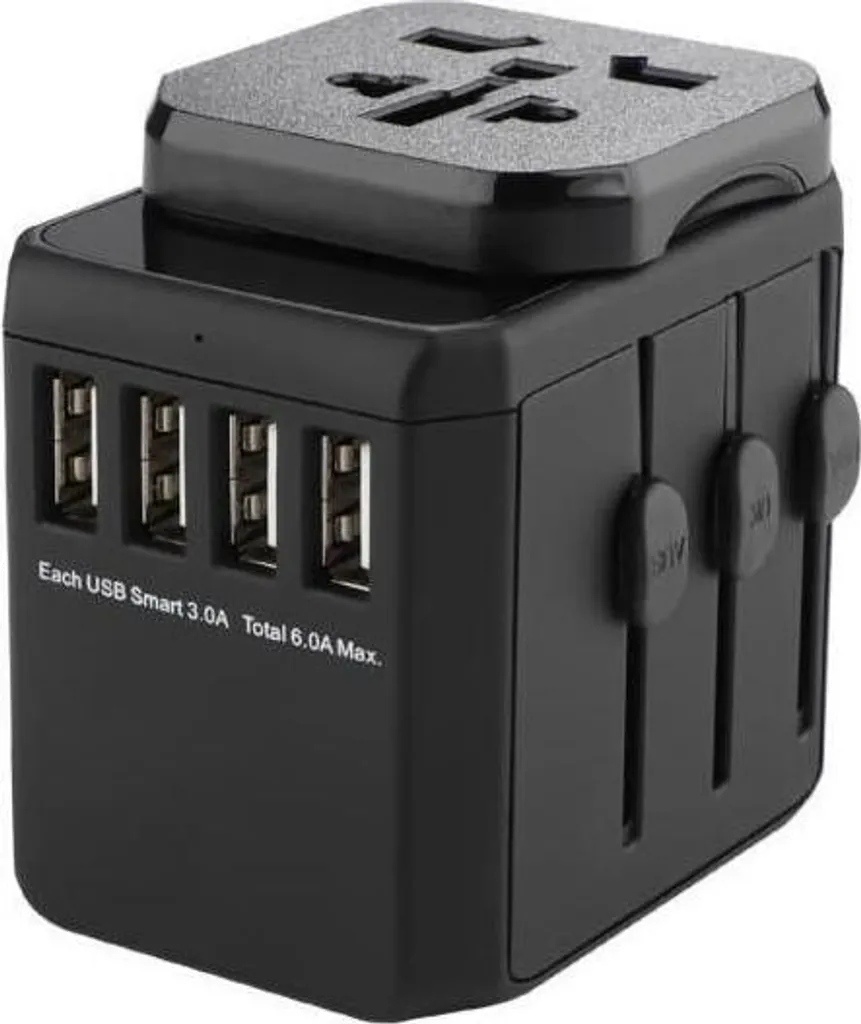 Plus de Manque de Prises avec l'Adaptateur Voyage 4 USB MicroConnect EU