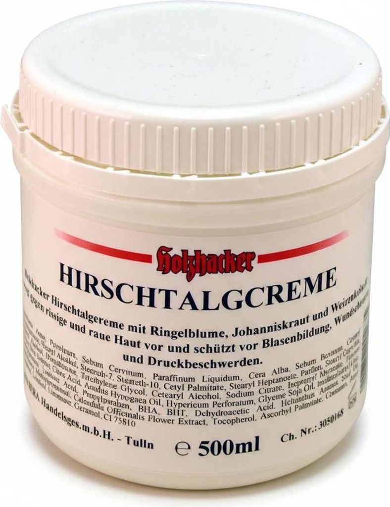 Holzhacker Hirschtalgcreme 500 ml zur wohltuenden Produktbild 