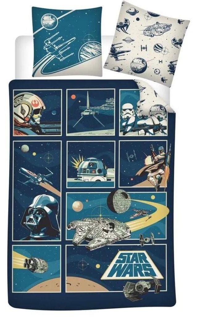 Star Wars Bettbezug 140×200cm, 65×65 cm Produktbild 