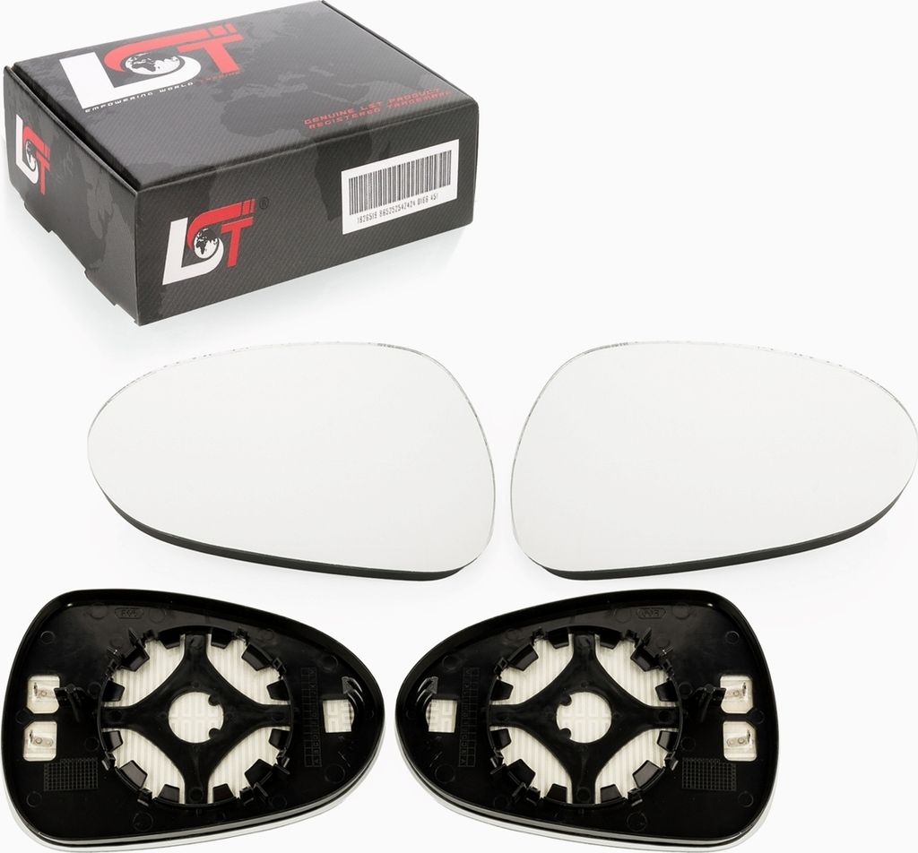 2x Außenspiegel Glas heizbar konvex links rechts für SEAT Exeo Ibiza IV Leon 1P