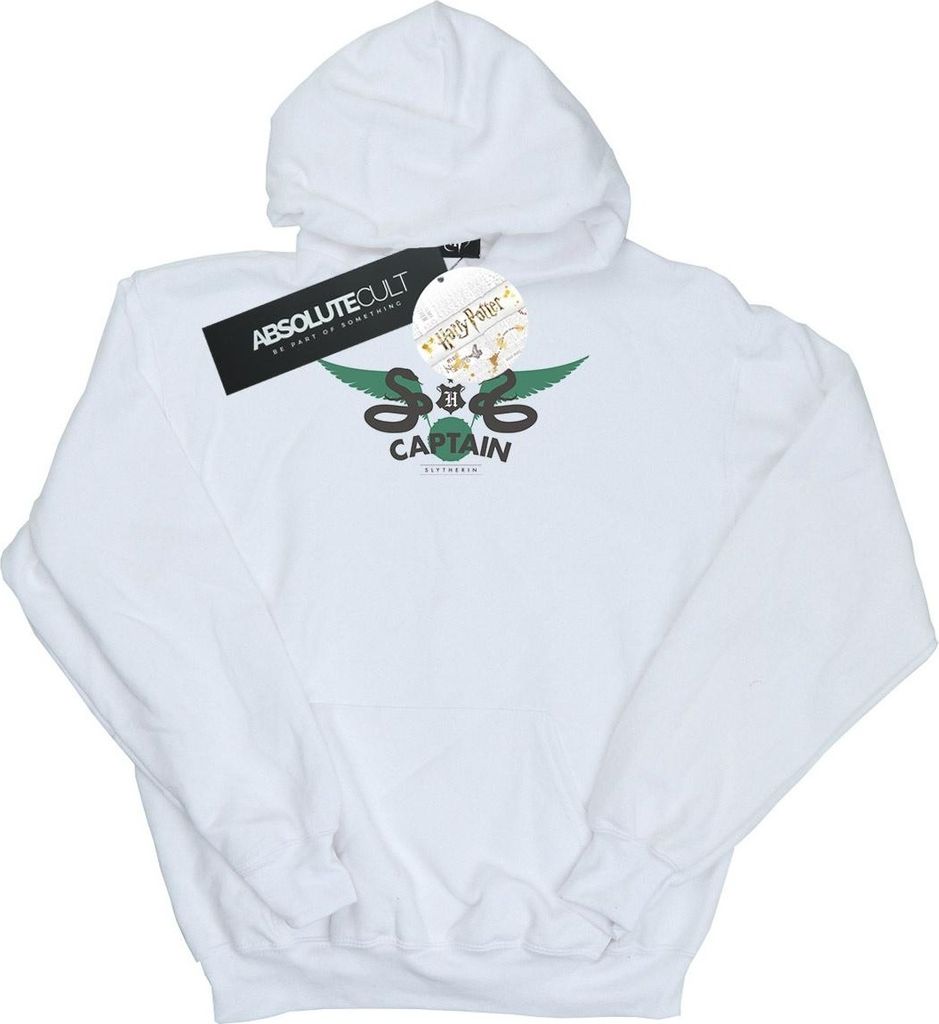 Harry Potter - "Slytherin" Kapuzenpullover für Herren BI49996 (L) (Weiß)