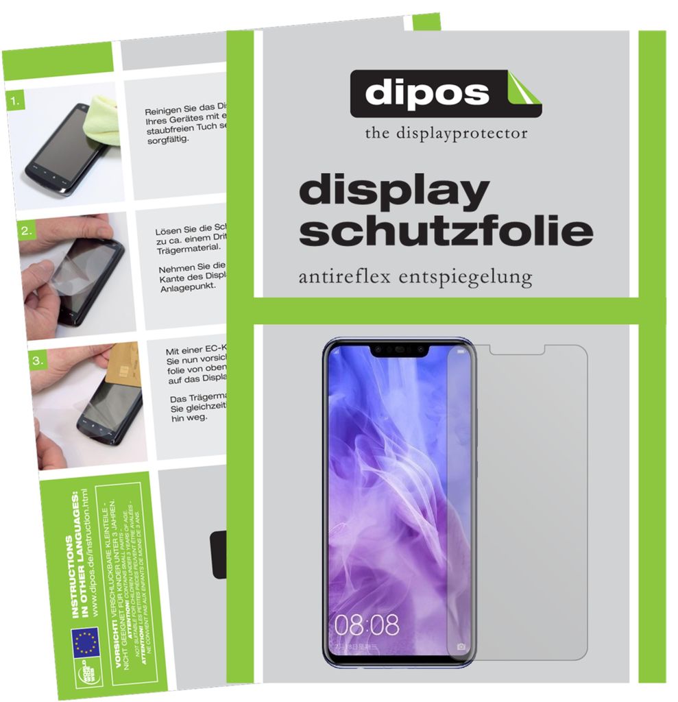 2x Schutzfolie für Huawei Nova 3 matt Displayschutzfolie Folie Display Schutz
