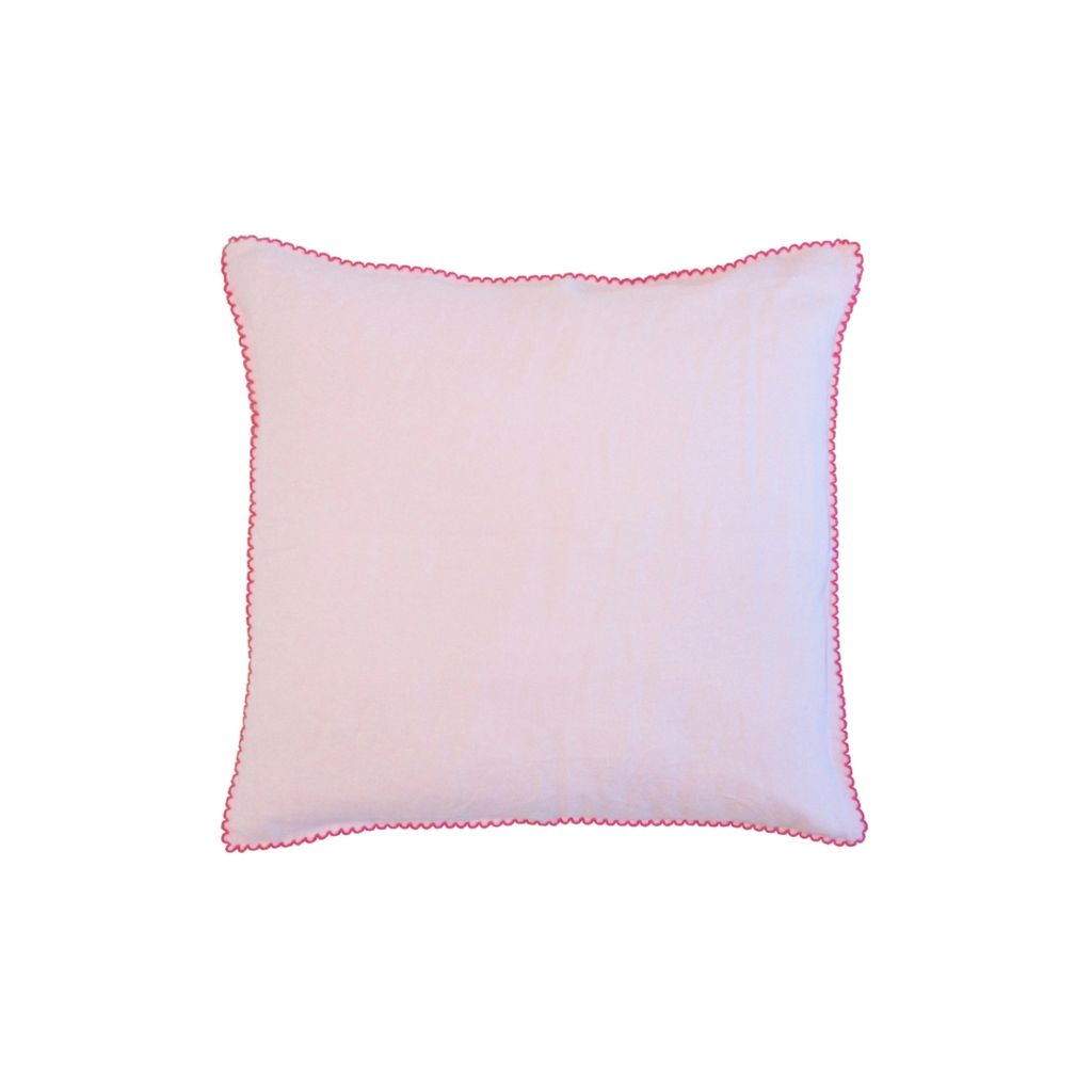 liebling Halbleinen Kissenbezug 40x40 cm, Bezug für Kopfkissen, Kissenhülle Farbe rosa aus 50% Leinen & 50% Baumwolle, kühlend & atmungsaktiv