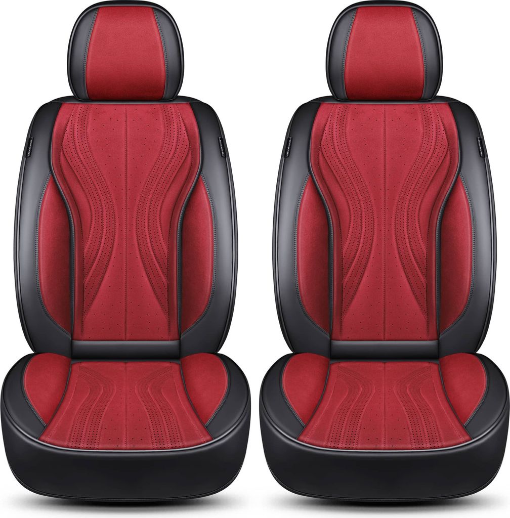 Jaguar F-Pace Bj ab 2016 kompatible Schonbezüge in Schwarz/Rot M2