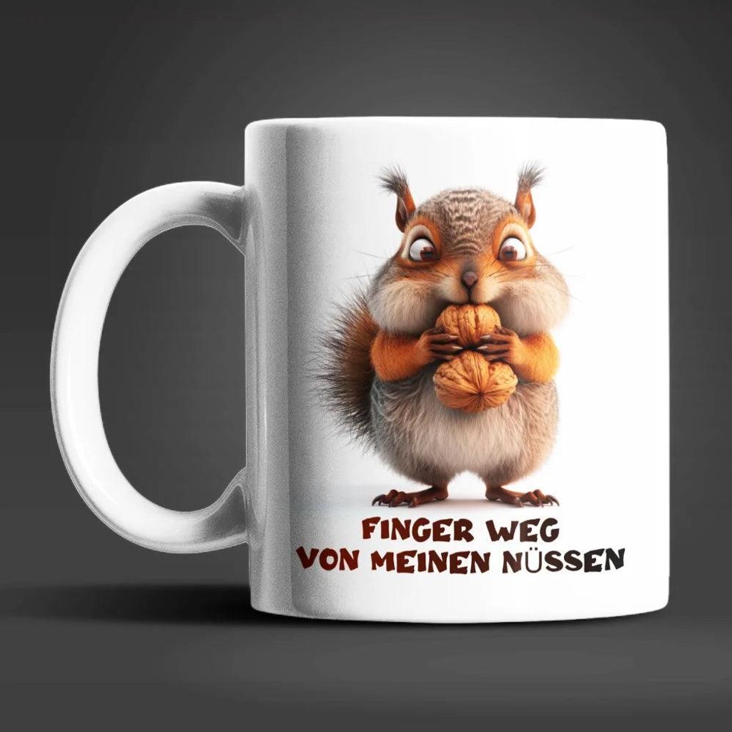 Eichhörnchen witzige lustige Keramik Kaffeetasse Teetasse Tasse Geschenke