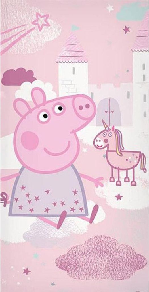 Telo da bagno Peppa Wutz Dreamland, telo mare 70x140 cm Immagine del prodotto 