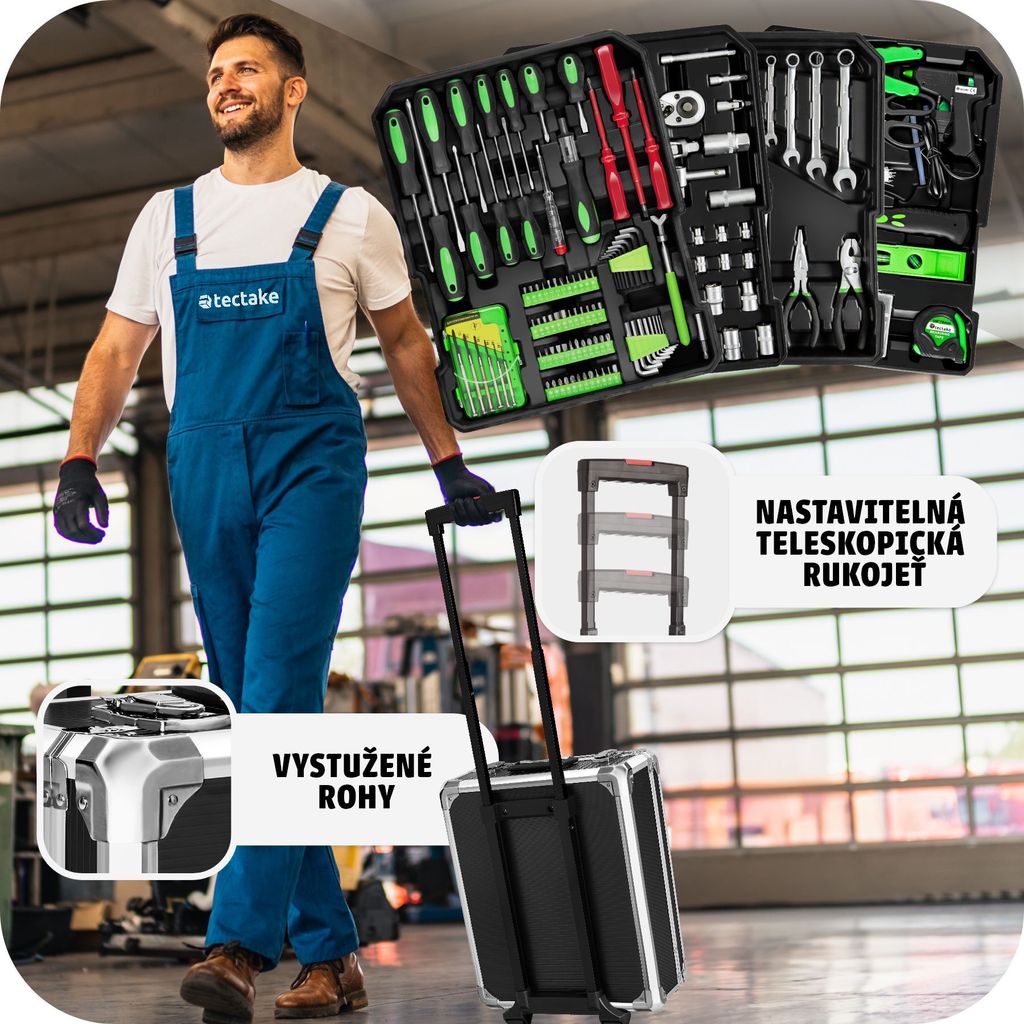 1200-dielny kufor na náradie so skladacou rukoväťou a Obrázok produktu 5