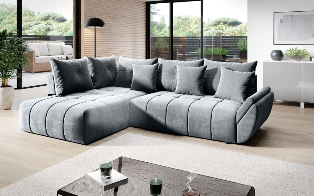Sofa mit Stauraum MAGIA – Hellgrau