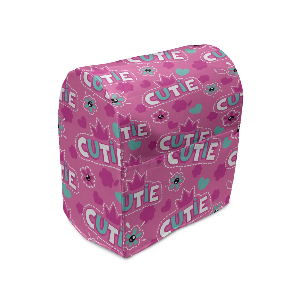 Housse Mixeur Robuste Fuchsia 36x39x24 cm avec Rangements Accessoires