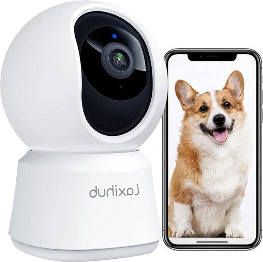 Caméra IP WiFi 1080p rotative avec vision nocturne et audio bi-canal