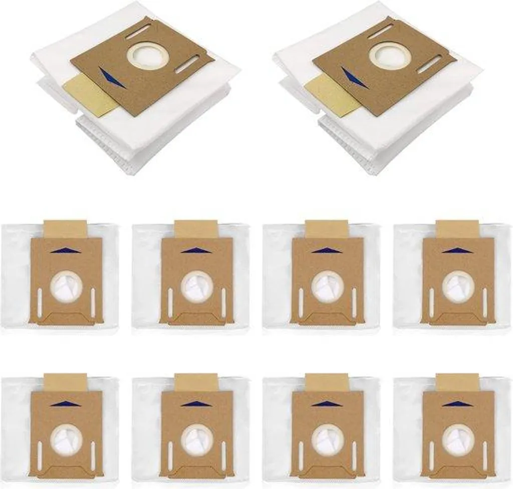 10 sacs aspirateur haute filtration lavables avec fermeture éclair robuste