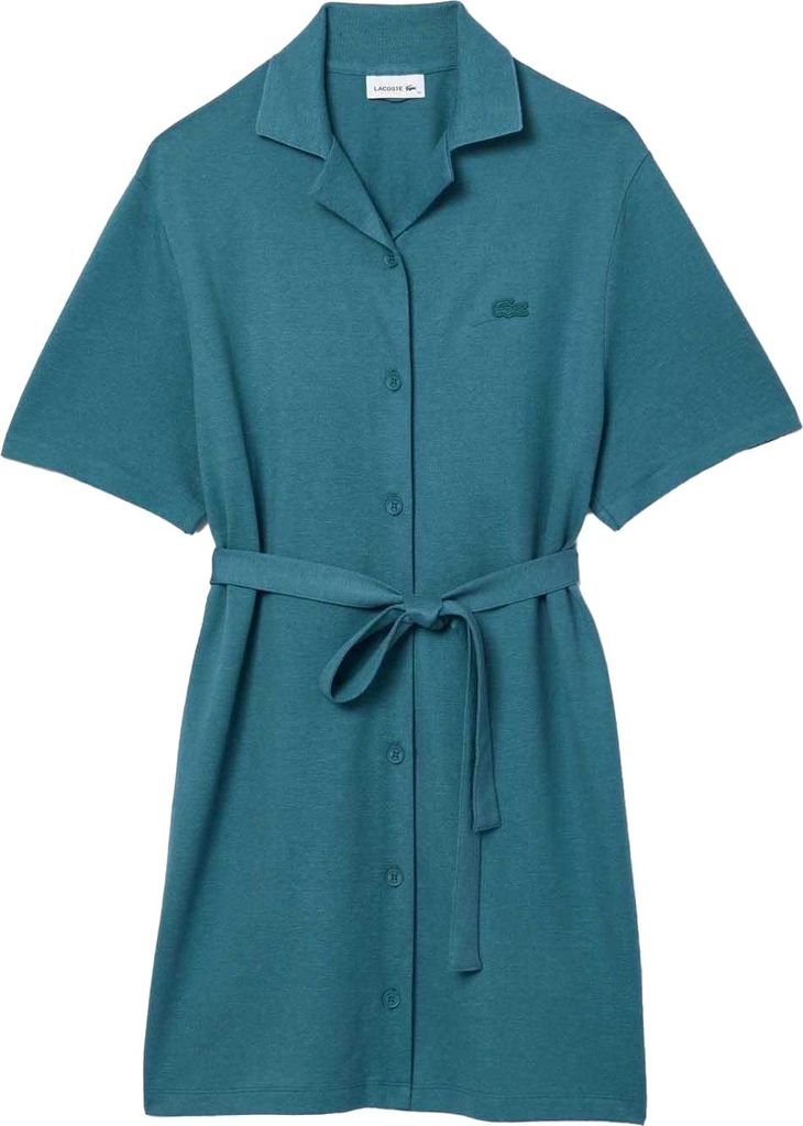Lacoste - Hemdblusenkleid Mit Gürtel für Damen GT4570 (34 DE) (Grün)