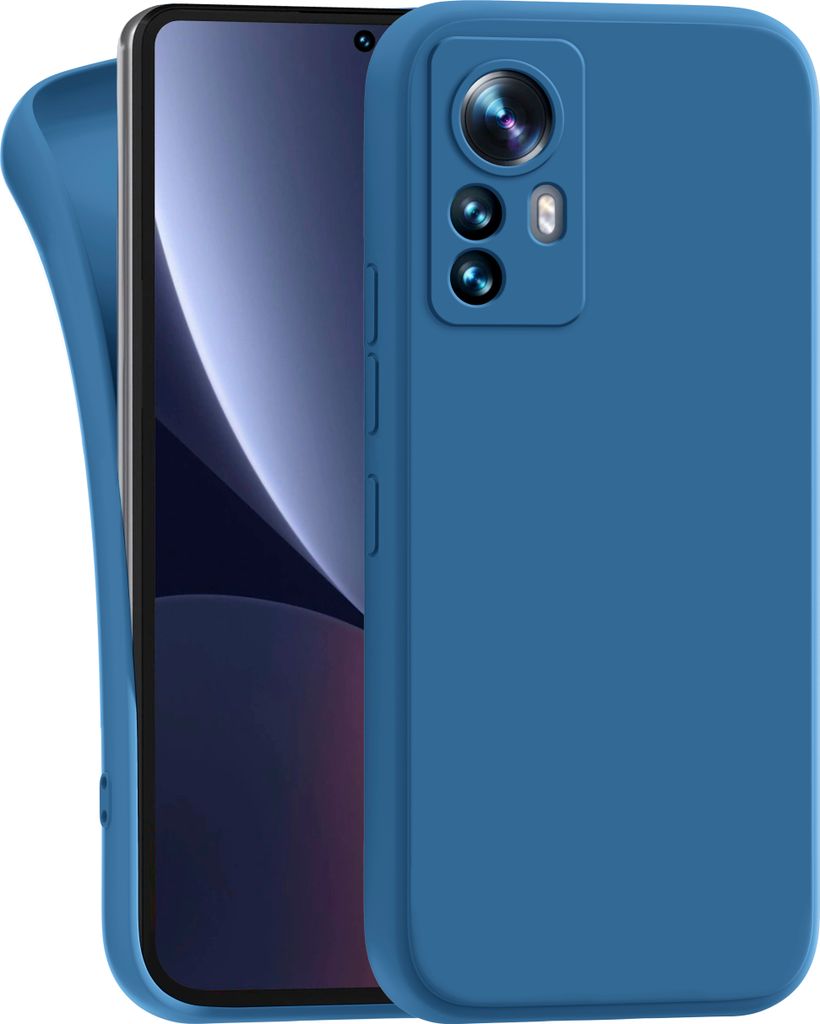 Hülle für Xiaomi 12 | 12x - Handyhülle mit Kameraschutz Cover aus Silikon in Dunkelblau