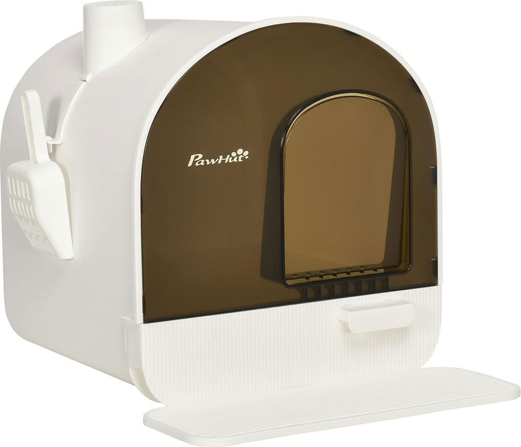 PawHut Katzentoilette Katzenklo mit Haube und Deckel Produktbild 