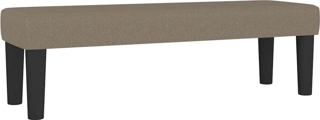 vidaXL Sitzbank Taupe 100x30x30 cm Stoff