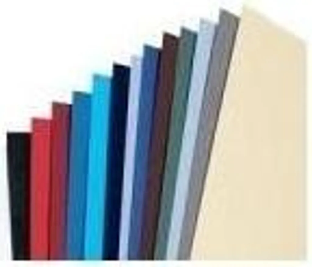 GBC Couverture LeatherGrain A3 250g Noir - Reliure Finition Cuir