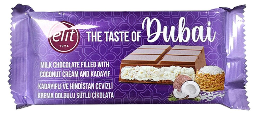 Dubajská čokoláda s kokosovým krémem 90g Obrázok produktu 