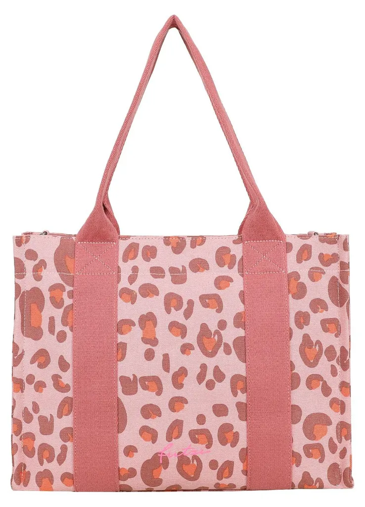Sac Cabas Canvas Leo Brick Rose avec Finitions Robustes et Design