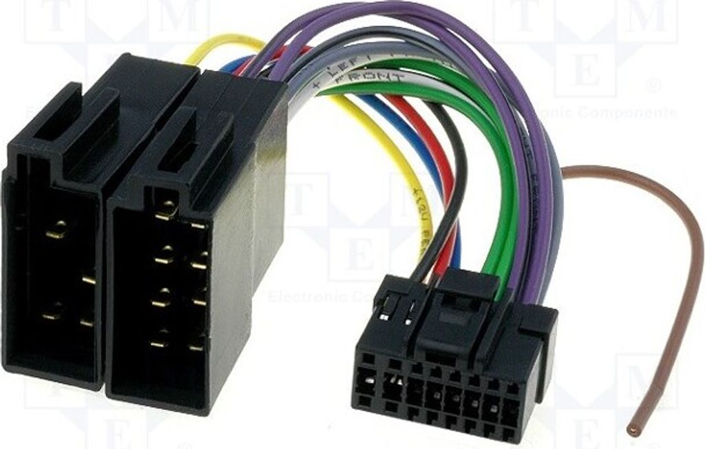 1x Steckverbinder ISO PIN: 16 Steckverbinder für Panelradioempfänger