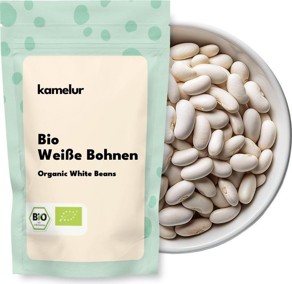Kamelur® Bio Bohnen weiß 1 kg Produktbild 
