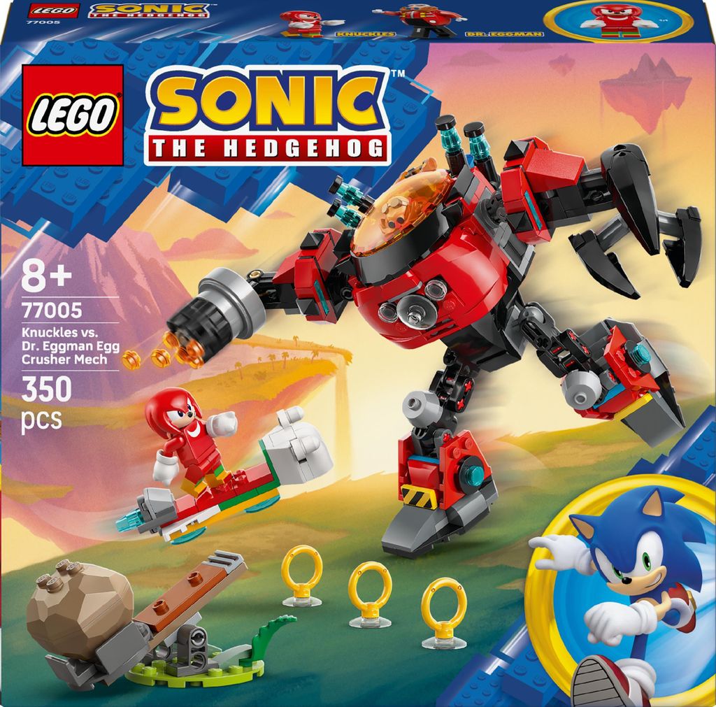 77005 Lego Sonic The Edgehog Knucles Vs Il Mech Egg Crusher Immagine del prodotto 