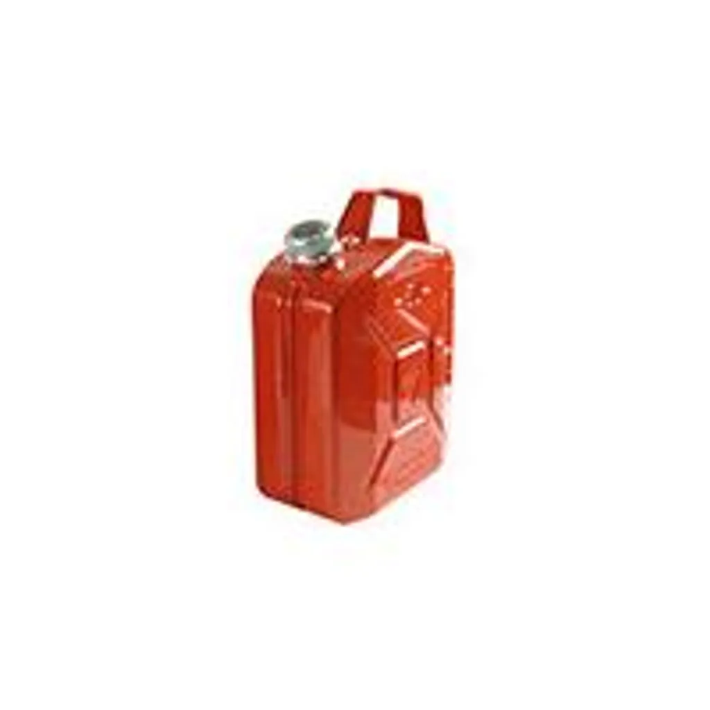 Jerrican Métallique 5 Litres Rouge avec Peinture Poudrée Anticorrosion